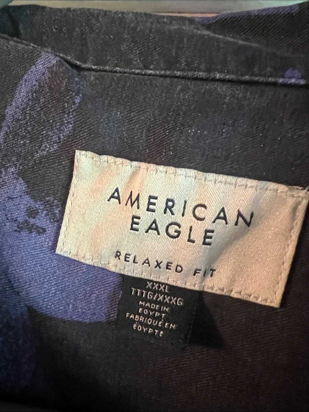 American Eagle Outfitters Black Short-Sleeve Floral Shirt Jacket